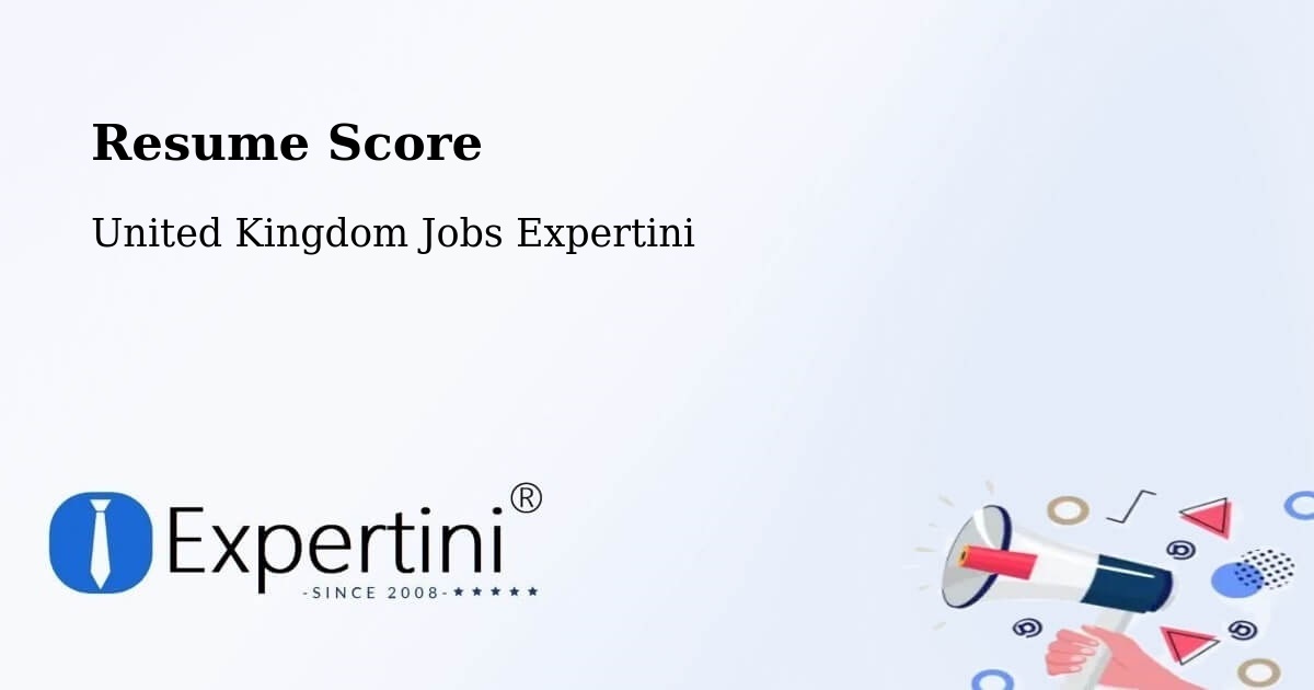 Resume Score & Job Description Match Tool – Killamarsh - United Kingdom Jobs Expertini